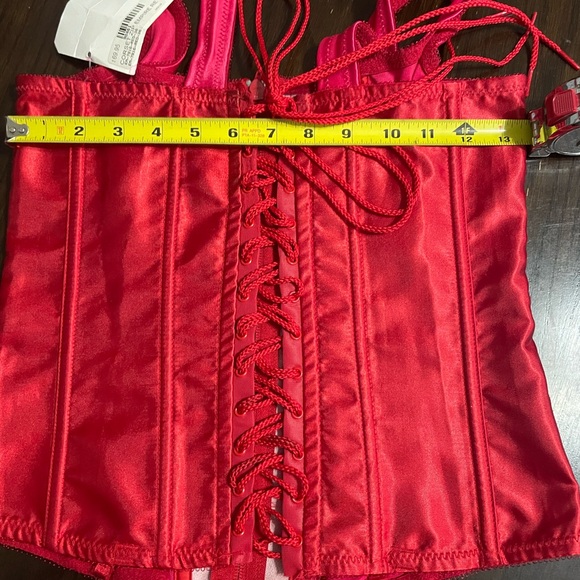 New Vintage Empire Intimates ❤️ Red Shapewear Corset with Satin Finish, size 36 - Picture 5 of 12